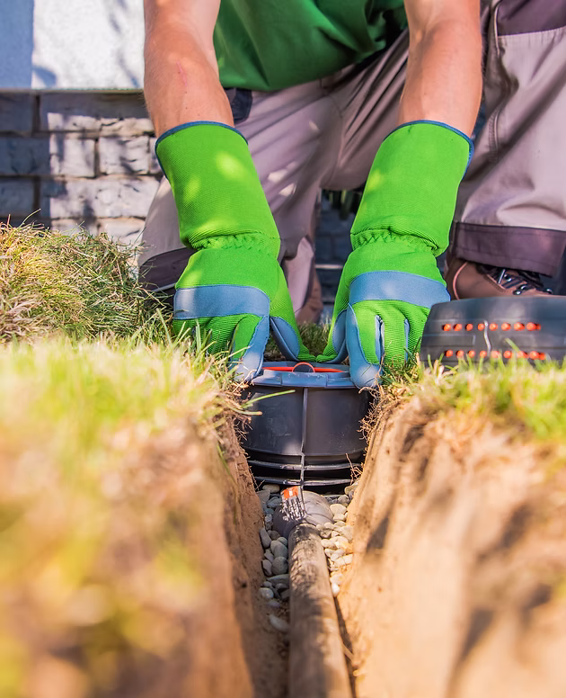 professional irrigation system installation